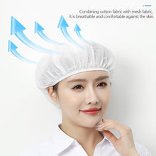 Load image into Gallery viewer, Breathable Mesh Work Hat Hair Nets Sanitary Chef Hat Work Wear Cooking Hygienic Cap Hotel Restaurants
