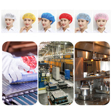 Load image into Gallery viewer, Breathable Mesh Work Hat Hair Nets Sanitary Chef Hat Work Wear Cooking Hygienic Cap Hotel Restaurants
