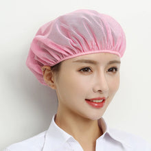Load image into Gallery viewer, Breathable Mesh Work Hat Hair Nets Sanitary Chef Hat Work Wear Cooking Hygienic Cap Hotel Restaurants
