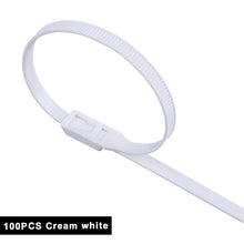 Load image into Gallery viewer, 100PCS 35CM Self-Locking Colored Nylon Cable Ties Binding and Fixing Zip Straps for Kids Playground Home Use
