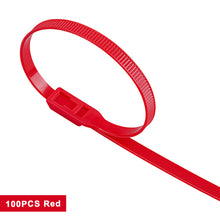 Load image into Gallery viewer, 100PCS 35CM Self-Locking Colored Nylon Cable Ties Binding and Fixing Zip Straps for Kids Playground Home Use
