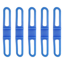 Load image into Gallery viewer, 5PCS Silicone Bike Strap High Elasticity Cable Tie for Flashlight and Bike Computer Pants Leg Fixing Strap Cycling Gear
