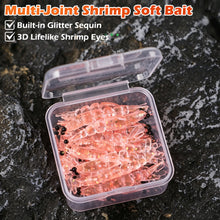 Load image into Gallery viewer, 10PCS/Box 3/4cm Micro Multi-Joint Shrimp Bait Root Fishing Soft Lure for Bass and Mandarin Fish
