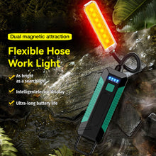 Load image into Gallery viewer, 360° Flexible Hose LED Flashlight Outdoor Emergency Lighting Car Repair Lamp 4-Color COB Magnetic Illumination Light
