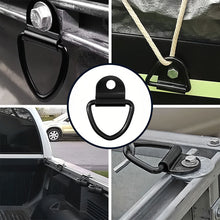 Load image into Gallery viewer, 1PC Triangle Tie-Down Anchor Ring Full Carbon Steel One-Piece Forming Cargo Securing Loop for Motorcycle Off-Road and Truck
