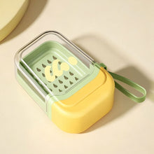 Load image into Gallery viewer, Portable Leakproof Soap Box With Lid Transparent Drain Tray Soap Case For Travel Camping Gym Bathroom Household Use
