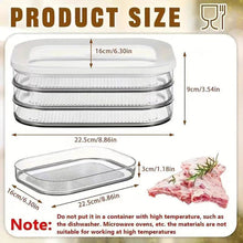 Load image into Gallery viewer, Stackable Fridge Meat Storage Container With Clear Lid Reusable Cold Cuts Deli Bacon Cheese Meal Prep Organizer
