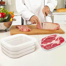 Load image into Gallery viewer, Stackable Fridge Meat Storage Container With Clear Lid Reusable Cold Cuts Deli Bacon Cheese Meal Prep Organizer

