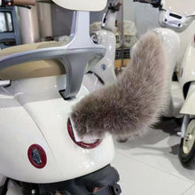 Load image into Gallery viewer, Car Rear Electric Plush Fox Tail Ornament Decoration Cute Fluffy Tail Ornament Accessory Motorcycle Bicycle
