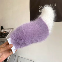 Load image into Gallery viewer, Car Rear Electric Plush Fox Tail Ornament Decoration Cute Fluffy Tail Ornament Accessory Motorcycle Bicycle
