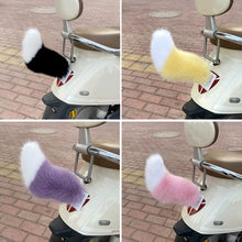 Load image into Gallery viewer, Car Rear Electric Plush Fox Tail Ornament Decoration Cute Fluffy Tail Ornament Accessory Motorcycle Bicycle
