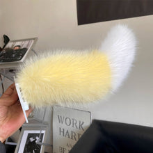 Load image into Gallery viewer, Car Rear Electric Plush Fox Tail Ornament Decoration Cute Fluffy Tail Ornament Accessory Motorcycle Bicycle
