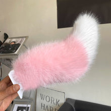 Load image into Gallery viewer, Car Rear Electric Plush Fox Tail Ornament Decoration Cute Fluffy Tail Ornament Accessory Motorcycle Bicycle
