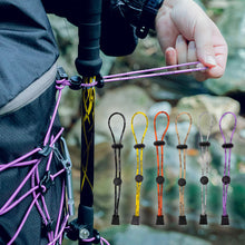 Load image into Gallery viewer, Outdoor Mountaineering Hiking Backpack Elastic Rope Fixing Buckle Camping Gear Trekking Pole Bungee Cord Attachment Hook
