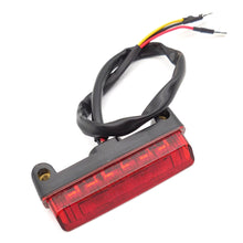 Load image into Gallery viewer, Universal Motorcycle Rear Brake Light License Plate Rear Stop Indicator Tail Turn Signal Light Bulb LED for Off-road Electric Bike Vehicle
