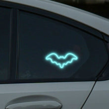 Load image into Gallery viewer, Solar Powered Bat Shape LED Car Interiors Atmosphere Decor Light USB Powered Car Window Neon Light Decorative Lamps
