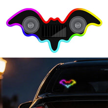Load image into Gallery viewer, Solar Powered Bat Shape LED Car Interiors Atmosphere Decor Light USB Powered Car Window Neon Light Decorative Lamps
