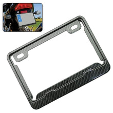 Load image into Gallery viewer, Universal Motorcycle Aluminum Alloy License Plate Frames License Plate Holder Solid/Hollow Style License Plate Holders Frame
