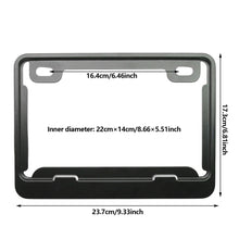 Load image into Gallery viewer, Universal Motorcycle Aluminum Alloy License Plate Frames License Plate Holder Solid/Hollow Style License Plate Holders Frame
