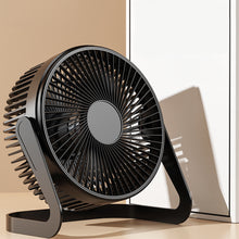 Load image into Gallery viewer, Desktop Fan USB Plug Small Table Fan Strong Wind Quiet Mini Fan for Home Office Dorm Room Low Noise Portable USB Powered Personal Cooling Fan
