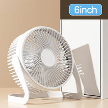 Load image into Gallery viewer, Desktop Fan USB Plug Small Table Fan Strong Wind Quiet Mini Fan for Home Office Dorm Room Low Noise Portable USB Powered Personal Cooling Fan
