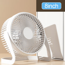 Load image into Gallery viewer, Desktop Fan USB Plug Small Table Fan Strong Wind Quiet Mini Fan for Home Office Dorm Room Low Noise Portable USB Powered Personal Cooling Fan
