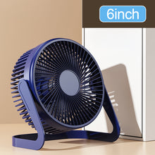 Load image into Gallery viewer, Desktop Fan USB Plug Small Table Fan Strong Wind Quiet Mini Fan for Home Office Dorm Room Low Noise Portable USB Powered Personal Cooling Fan
