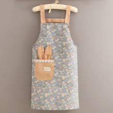 Load image into Gallery viewer, Canvas Floral Apron With Long Sleeve Breathable Kitchen BBQ Cooking Outdoor Oil Splash-Proof Grill Washable Workwear for Baking &amp; Cleaning
