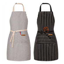 Load image into Gallery viewer, Adjustable Polyester Apron with Pockets fashion for Kitchen Cooking BBQ Outdoor Gardening Coffee Work Apron for Chef Waiter Unisex

