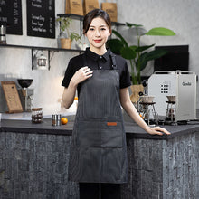 Load image into Gallery viewer, Adjustable Polyester Apron with Pockets fashion for Kitchen Cooking BBQ Outdoor Gardening Coffee Work Apron for Chef Waiter Unisex

