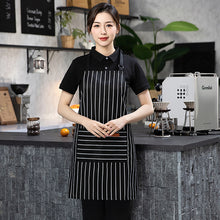 Load image into Gallery viewer, Adjustable Polyester Apron with Pockets fashion for Kitchen Cooking BBQ Outdoor Gardening Coffee Work Apron for Chef Waiter Unisex
