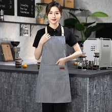 Load image into Gallery viewer, Adjustable Polyester Apron with Pockets fashion for Kitchen Cooking BBQ Outdoor Gardening Coffee Work Apron for Chef Waiter Unisex
