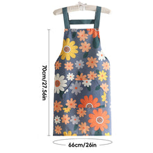 Load image into Gallery viewer, Breathable Cotton Canvas Apron with Right Pocket and Towel – Oil Proof Wear Resistant BBQ Kitchen Cooking Work Apron for Unisex Adults

