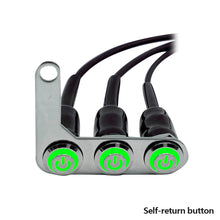 Load image into Gallery viewer, Motorcycle Switch Handlebar with LED Light Adjustable Mount Waterproof Switches ON-OFF 3 Buttons For Headlight Horn Turn Signle
