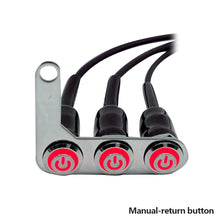 Load image into Gallery viewer, Motorcycle Switch Handlebar with LED Light Adjustable Mount Waterproof Switches ON-OFF 3 Buttons For Headlight Horn Turn Signle
