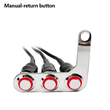 Load image into Gallery viewer, Motorcycle Handlebar Adjustable Mount Switch with LED Waterproof Switches ON-OFF Push 3 Buttons For Headlight Horn Turn Signle
