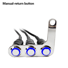 Load image into Gallery viewer, Motorcycle Handlebar Adjustable Mount Switch with LED Waterproof Switches ON-OFF Push 3 Buttons For Headlight Horn Turn Signle
