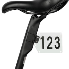 Load image into Gallery viewer, Bicycle Racing Number Plate Holder Bracket Clip MTB Road Bike Cards Seatpost Mount Triathlon ID Cards Match Holder Cycling Accessories
