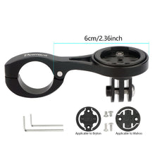 Load image into Gallery viewer, MTB Bike Computer Holder Stand Bicycle TT Handlebar Speedometer Mount Incl. 3 Adapters for GARMIN Bryton Wahoo Fits GoPro Camera
