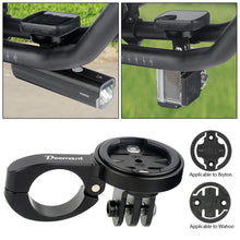Load image into Gallery viewer, MTB Bike Computer Holder Stand Bicycle TT Handlebar Speedometer Mount Incl. 3 Adapters for GARMIN Bryton Wahoo Fits GoPro Camera

