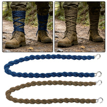 Load image into Gallery viewer, 2Pcs Elastic Outdoor Tactical Leggings Rope Trouser Leg Strap Riding Boot Rubber Band Multi-function Outdoor EDC Tool
