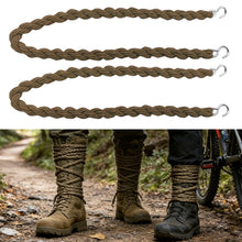 Load image into Gallery viewer, 2Pcs Elastic Outdoor Tactical Leggings Rope Trouser Leg Strap Riding Boot Rubber Band Multi-function Outdoor EDC Tool
