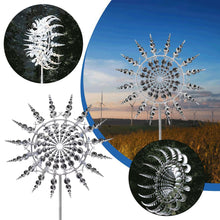 Load image into Gallery viewer, Creative Kinetic Energy Metal Windmill Rotator Magic Rotating Wind Sculpture Outdoor Garden Lawn Courtyard Decoration Ornament
