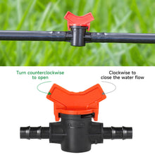 Load image into Gallery viewer, Garden Hose Tap Irrigation Water Valve DN4 DN8 DN15 PE Tube Waterstop Connector for 4mm-25mm Drip Irrigation Hose
