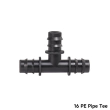 Load image into Gallery viewer, DN16 DN20 Barbed Pipe Connector 1/2" 3/4" Male Thread Tee Elbow Straight End Plug Garden Drip Irrigation Hose Adapter
