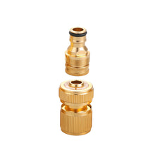 Load image into Gallery viewer, 2/6 PCS EU Standard Hose Fitting Kits 1/2" &amp; 3/4" Faucet Fittings with 13-16mm Garden Pipe Quick Couplings
