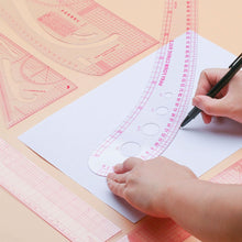 Load image into Gallery viewer, Flexible French Curve Ruler Clear Metric Tailoring Template for Dressmaking Pattern Drafting DIY Sewing Projects
