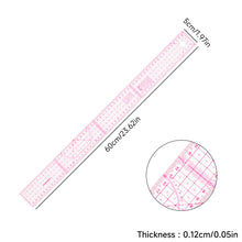 Load image into Gallery viewer, Flexible French Curve Ruler Clear Metric Tailoring Template for Dressmaking Pattern Drafting DIY Sewing Projects
