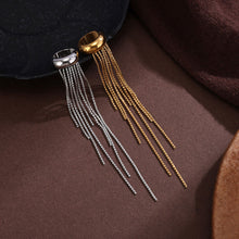 Load image into Gallery viewer, Gold Color Long Chain Tassel Ear Cuff Nickel-free Stainless Steel Non Piercing Clip On Ear Wrap Jewelry for Women
