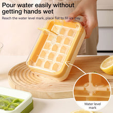 Load image into Gallery viewer, Press Silicone Ice Cube Tray with Lid and Storage Bin One-piece Ice Maker Mold Box Kitchen Bar Accessories
